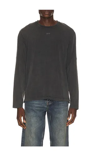 Swimming Face Overlap Long Sleeve Tee in Black. - size S (also in M, L, XL/1X) - OFF-WHITE - Modalova