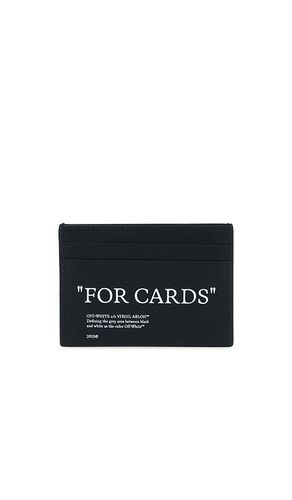 Quote card case in color black size all - OFF-WHITE - Modalova