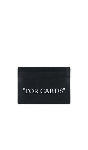 Quote card case in color black size all - OFF-WHITE - Modalova