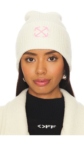 Arrow Loose Beanie in - OFF-WHITE - Modalova