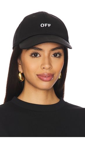 OFF- Drill Off Stamp Baseball Cap in - OFF-WHITE - Modalova