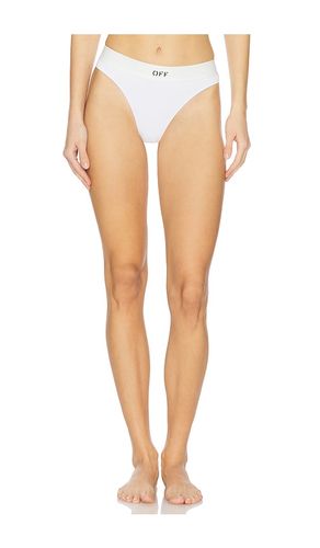 OFF- Off Rib Thong in . - size L (also in M, S) - OFF-WHITE - Modalova