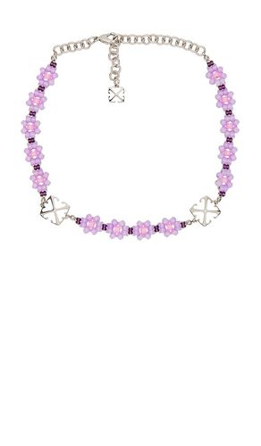 Flower Beads Choker in Purple - OFF-WHITE - Modalova