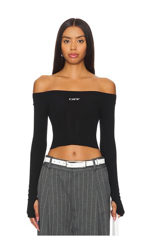 Off Stamp Scoop Top in . Taglia 42, 44 - OFF-WHITE - Modalova