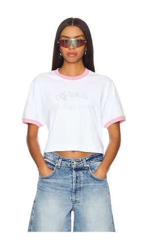 OFF- T-SHIRT IN CROPPED-LÄNGE MIT SCHRIFTZUG in . Size M, S, XS - OFF-WHITE - Modalova