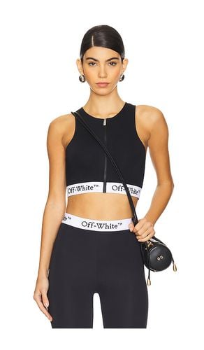 Top de remo con cremallera logo band en color talla L en - Black. Talla L (también en M, S, XS) - OFF-WHITE - Modalova