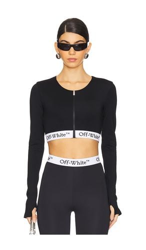 Logoband Zipped Crop Top in . - size L (also in M, S, XS) - OFF-WHITE - Modalova