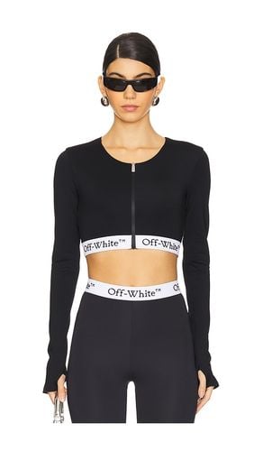 Logoband Zipped Crop Top in . - size M (also in S, XS) - OFF-WHITE - Modalova