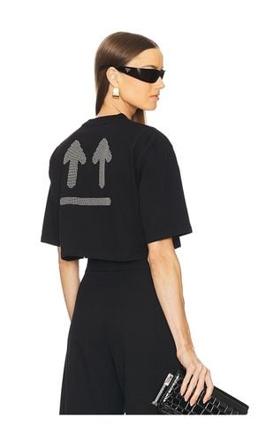 Double Arrows Cropped Tee in . Taglia S, XS - OFF-WHITE - Modalova