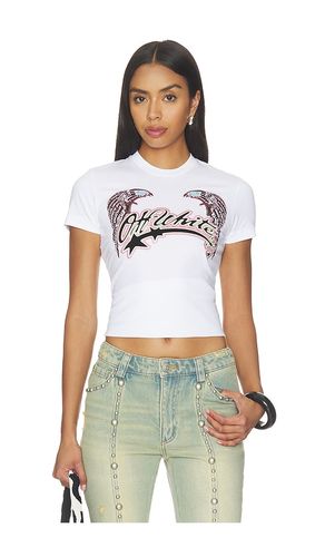 OFF- Swarovski Double Eagle Slim Tee in & . Size L. Also in M, S, XS - OFF-WHITE - Modalova
