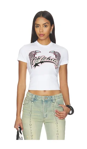OFF- Swarovski Double Eagle Slim Tee in & . Size L. Also in S, XS - OFF-WHITE - Modalova