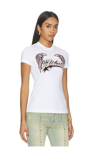 OFF- Swarovski Double Eagle Slim Tee in & . Size L. Also in M, S, XS - OFF-WHITE - Modalova