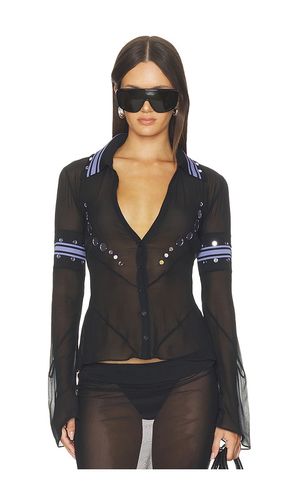 Geo Mirror Rib Color Block Shirt in . Size 38. Also in 40 - OFF-WHITE - Modalova