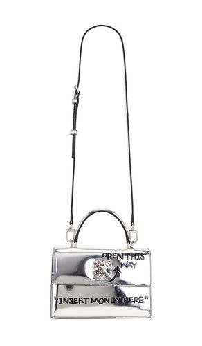 Bolso con asa superior jitney en color metálico talla all en & - Metallic Silver. Talla all - OFF-WHITE - Modalova