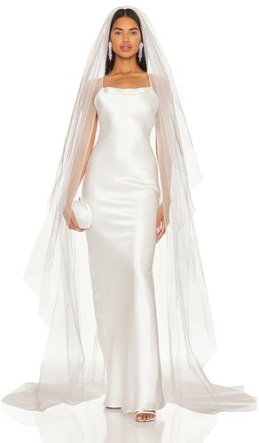 Love Plain Veil With Blusher in Ivory - Ofrenda Studio - Modalova