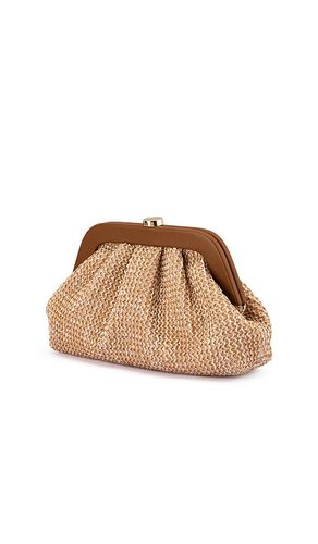 Ash woven clutch in color size all - olga berg - Modalova