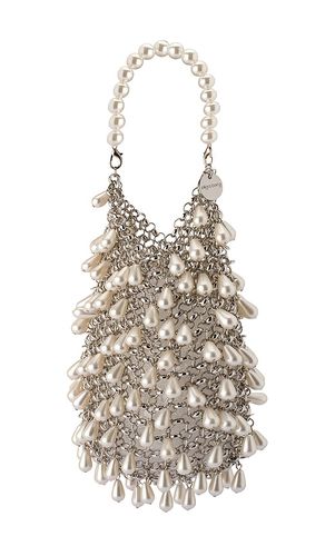 Jaden Pearl Chainmail Bag in - olga berg - Modalova