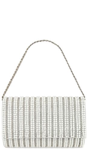 Bindi Hotfix Clutch in Metallic Silver - olga berg - Modalova