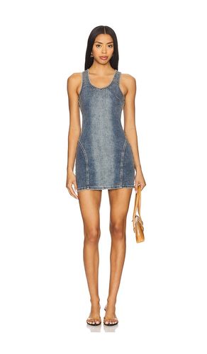 Denim Mini Dress in Blue. - size L (also in S, XL) - One Teaspoon - Modalova