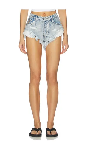 Rollers Low Waist Denim Shorts in Blue. - size 23 (also in 24, 25) - One Teaspoon - Modalova