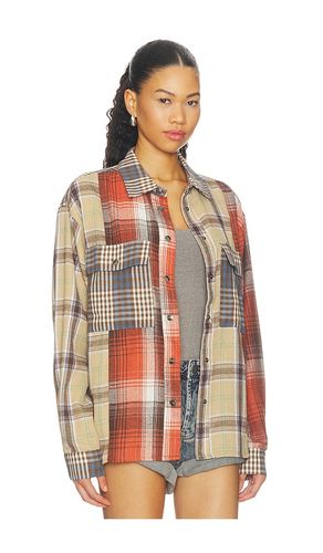 Essential Patchwork Flannel Shirt in . Taglia M. Also in XS - One Teaspoon - Modalova
