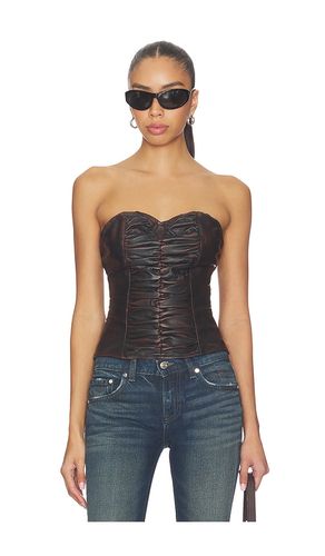 Leather Strapless Bustier Top in . Size S. Also in XS - One Teaspoon - Modalova