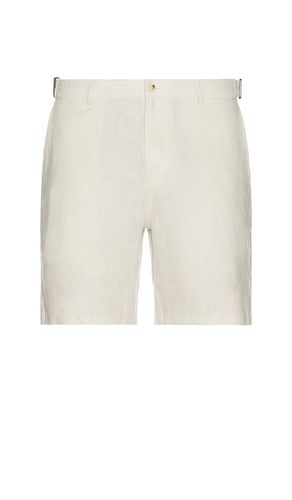 Linen Fixed Waist Shorts in Beige. - size 32 (also in 36) - onia - Modalova