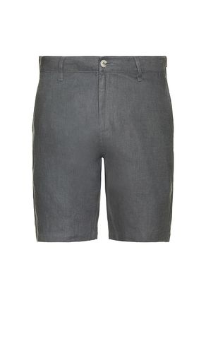 Linen Fixed Waist Shorts in Grey. - size 30 (also in 32, 34) - onia - Modalova