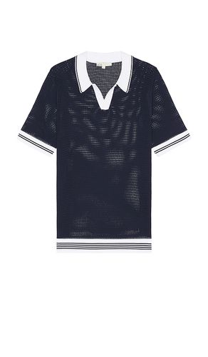 Mesh Knit Polo in Navy. - size M (also in XL/1X) - onia - Modalova