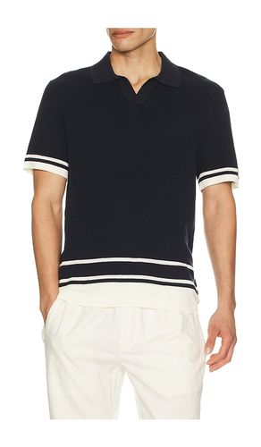 Cotton Textured Johnny Collar Polo in . Size L. Also in M, XL/1X - onia - Modalova