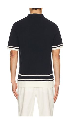 Cotton Textured Johnny Collar Polo in . Size M. Also in L, XL/1X - onia - Modalova