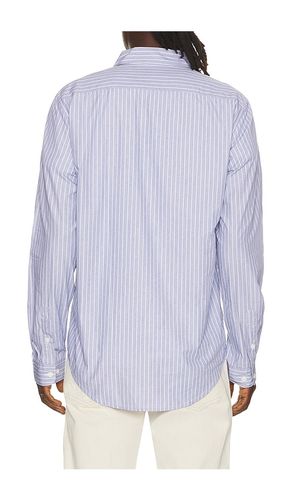 Poplin long sleeve button down shirt in color blue size S (also in M, L) - onia - Modalova