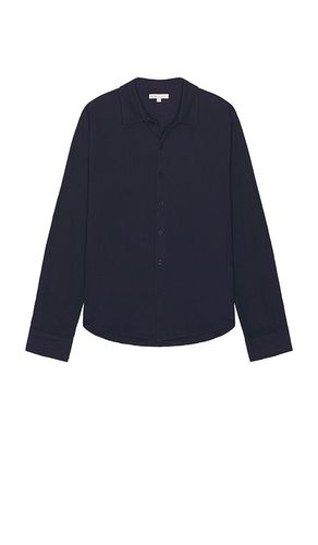 Cotton Gauze Long Sleeve Shirt in Navy. - size M (also in S, XL/1X) - onia - Modalova