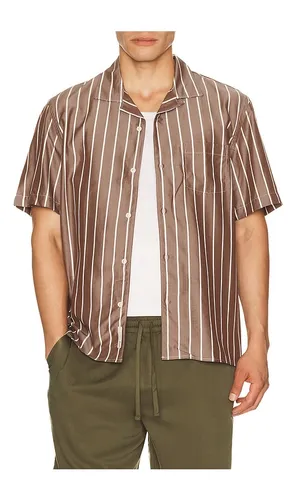 Tencel Convertible Vacation Shirt in Brown. - size L (also in M, S) - onia - Modalova