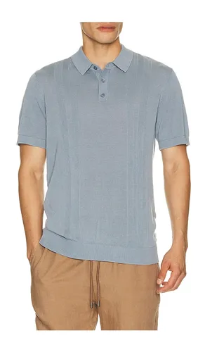 Silk Ribbed Knit Polo Shirt in . Size L. Also in M, S - onia - Modalova