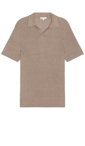 Johnny Collar Ribbed Polo in Brown. - size L (also in S) - onia - Modalova