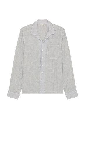 Linen Home Long Sleeve Camp Shirt in Blue. - size M (also in S) - onia - Modalova