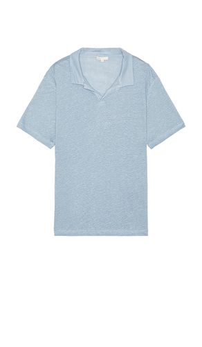Shaun Linen Polo in Blue. - size L (also in M, XL/1X) - onia - Modalova
