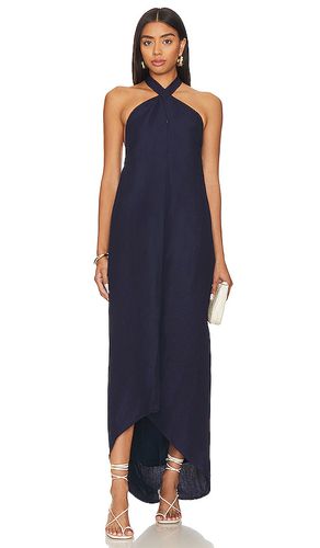 Air Linen Halter Maxi Dress in Navy. - size M (also in S) - onia - Modalova