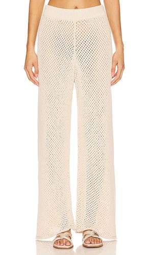 Crochet Wide Leg Pant in Beige. - size L (also in M, S, XL, XS) - onia - Modalova
