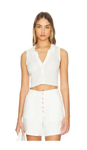 Linen Rib Polo Tank in . - size L (also in M, XL) - onia - Modalova