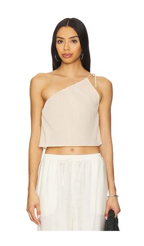 Textured Gauze One-shoulder Top in Neutral. - size L (also in M, S, XL, XS) - onia - Modalova