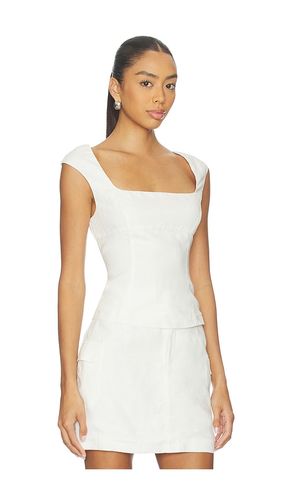 Linen Peplum Top in . Size 6/SM. Also in 10/L - onia - Modalova