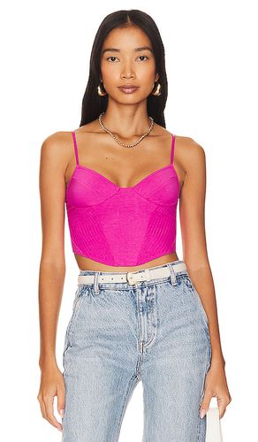 So Fine So Lace Corset Cami in Fuchsia. - size L (also in M) - Only Hearts - Modalova