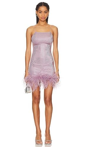 Disco Plumage Mini Dress in Lavender. - size L (also in M) - Oseree - Modalova