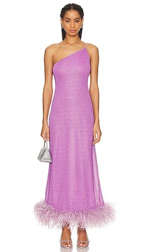 Lumiere Plumage One Shoulder Dress in Purple. - size S (also in XL) - Oseree - Modalova