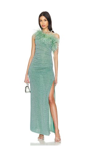 Lumiere Plumage One Shoulder Dress in Green. - size M (also in S) - Oseree - Modalova