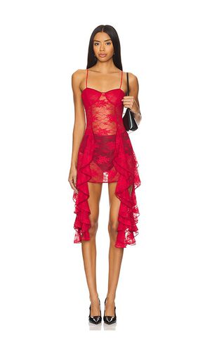 Soft Lace Volant Mini Dress in . - size L (also in M, S, XL) - Oseree - Modalova