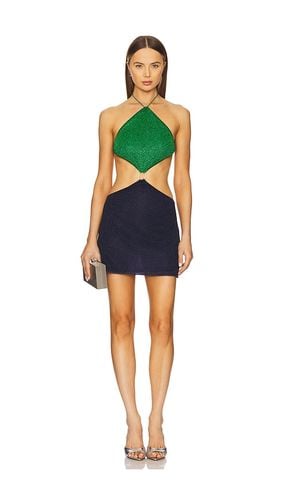 Lumiere Diamond Mini Dress in Green,Navy. - size L (also in M) - Oseree - Modalova