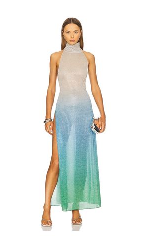 Lumiere Shade Turtleneck Dress in Green,Blue. - size L (also in M) - Oseree - Modalova